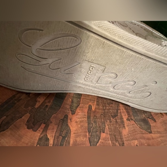 AUTH Gucci Women’s Leather sneakers Size EU 37 EUC - Picture 6 of 7